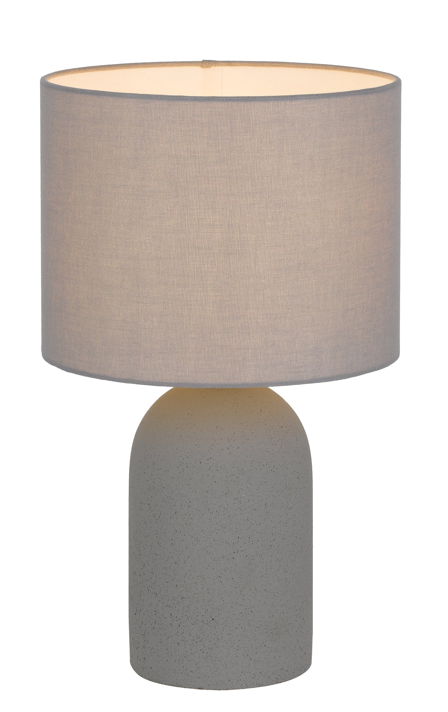 TFS SMALL TABLE LAMP 25wE27max D:240 H:400 line sw CONCRETE / SOFT GREY LINEN