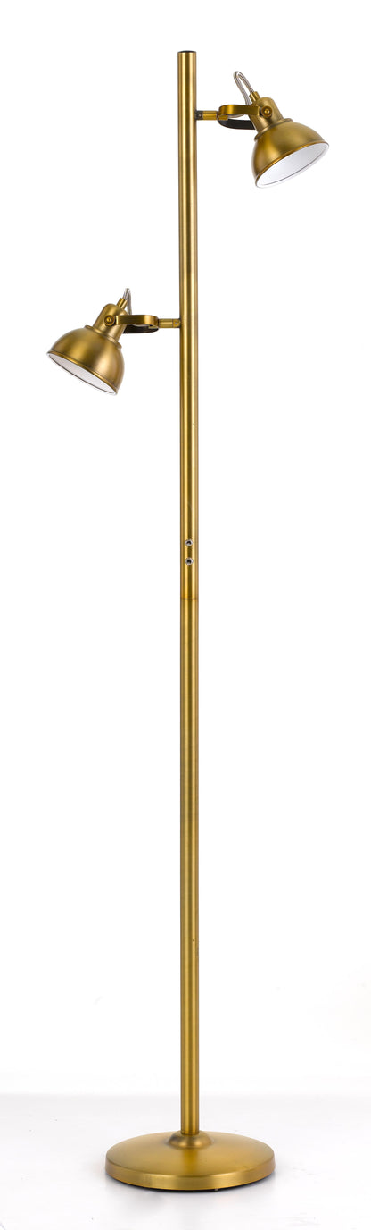 TFS FLOOR LAMP 6wGU10max D:110 H:1500 DLB SWITCH ON POLE - ANT BRASS
