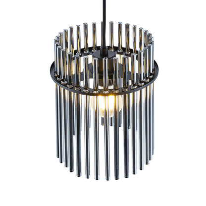 Cantostone TFS PENDANT 25wE27max D200 H260 CAB 2m BLACK MATT/ SMOKE