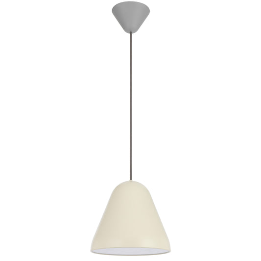 TFS 22CM PENDANT 25wE27max D220 H195 CAB 2M BEIGE SATIN