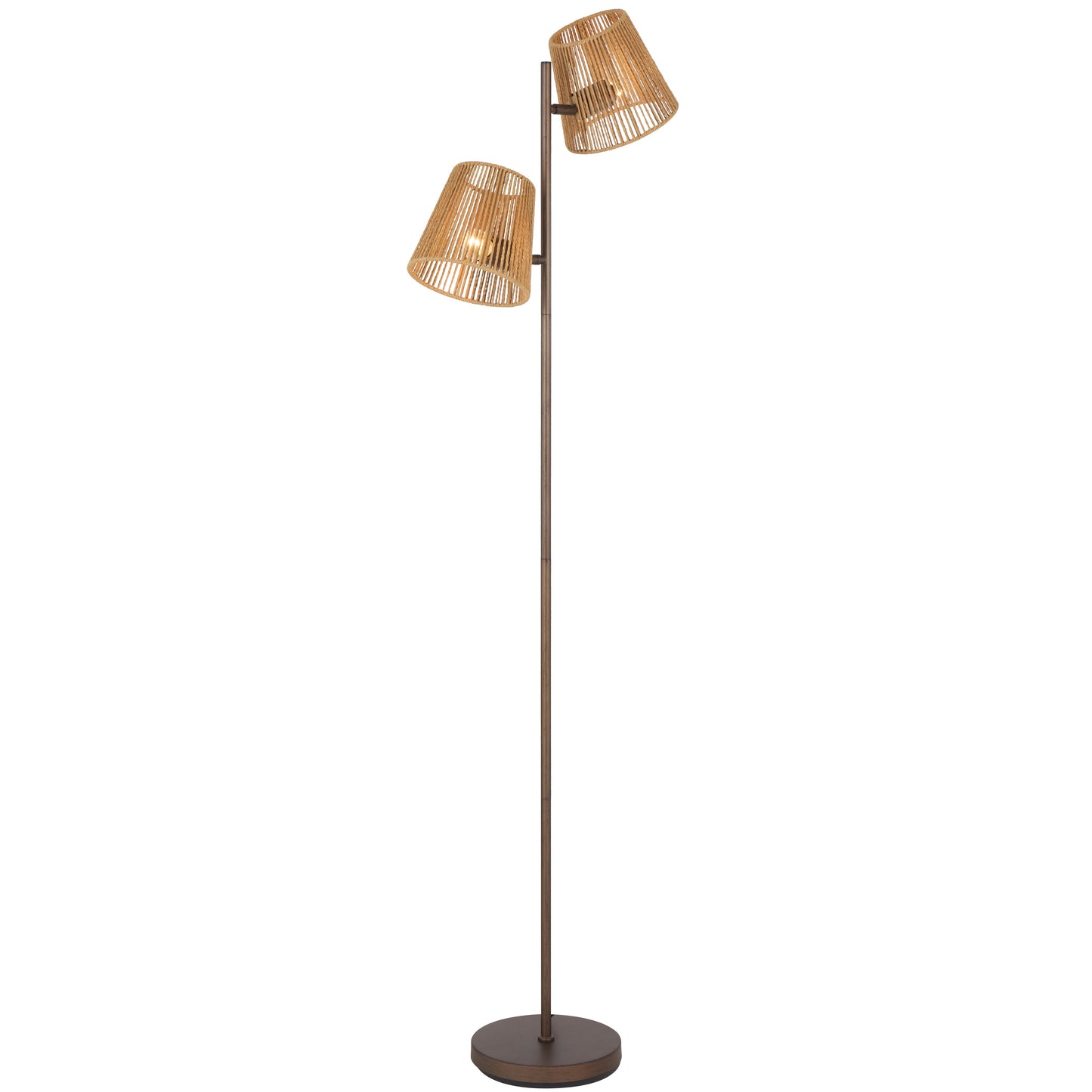 Orvieto TFS FLOOR LAMP 2x25wE27max L480 W230 H1550 foot swt BRONZE / NATURAL STRING