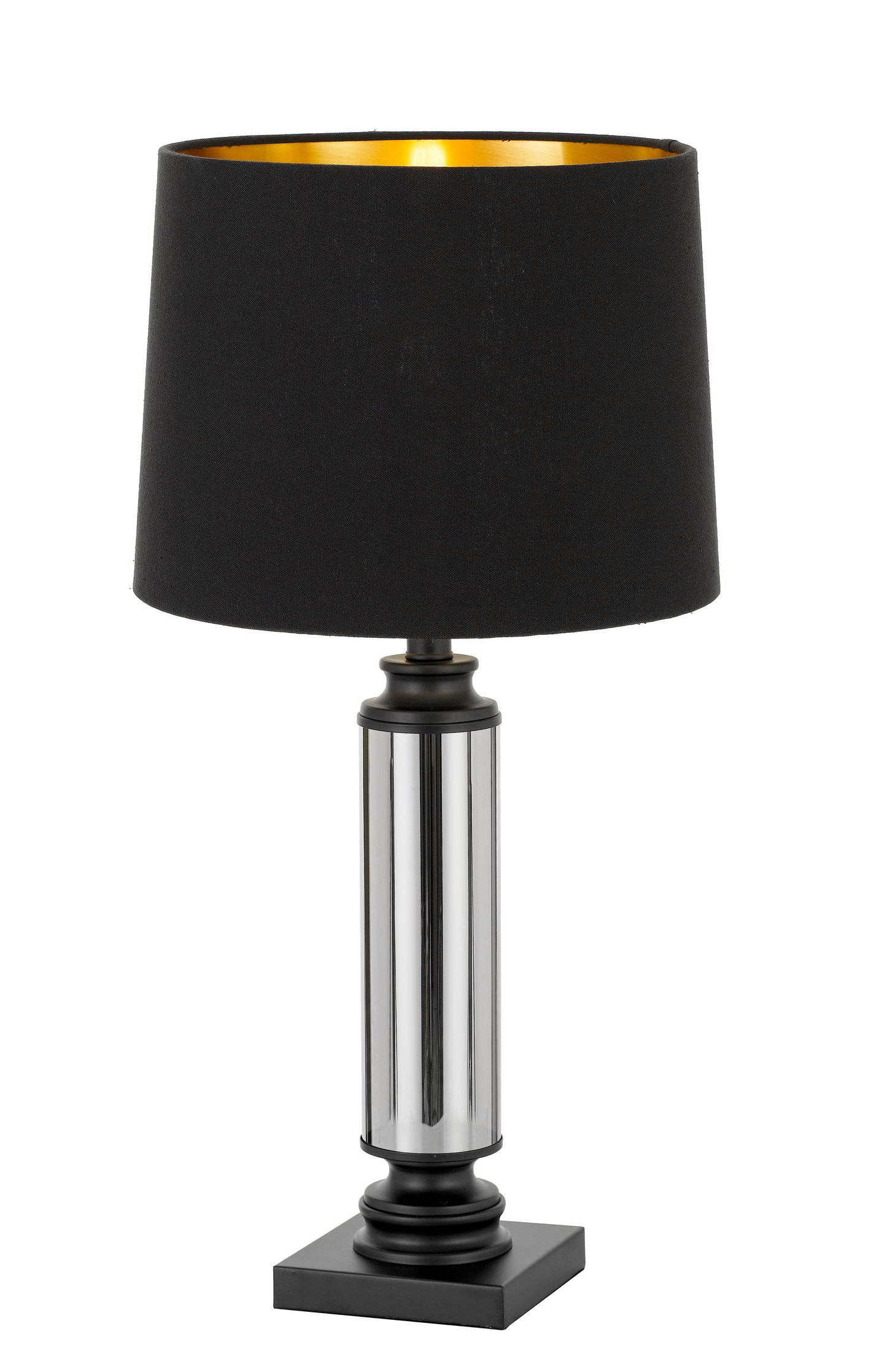 TFS TABLE LAMP 25wE27max D:300 H:650 cable2.0 line swt BK/SMOKE + BK/GOLD