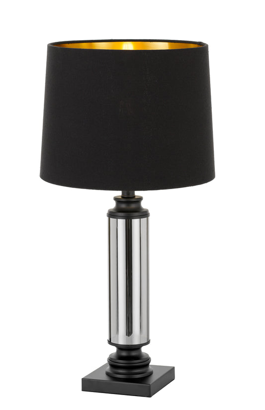 TFS TABLE LAMP 25wE27max D:300 H:650 cable2.0 line swt BK/SMOKE + BK/GOLD