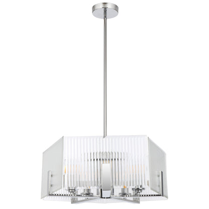 Vitalux TFS 5 LT PENDANT 5x25wE14ma L560 W560 H210 rod (2*600+ 1*300) CHROME / CLEAR GLASS
