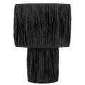 TFS SMALL TABLE LAMP 25wE27max D230 H330 INLINE SWT BLACK RAFFIA