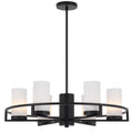 Amber TFS 6LTS PENDANT 6x25wE14max D650 H242 GLASS:80 BLACK / OPAL MATT ROD:1.5m