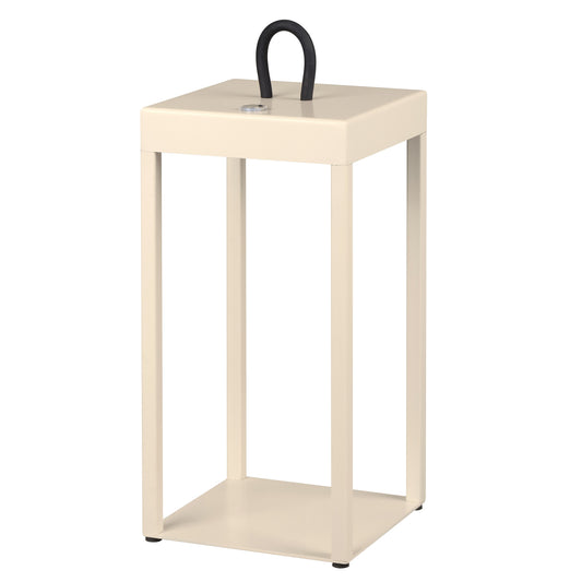 Lumomark TFS RECHARGEABLE TL 3wLED L:130 W:130 H:300 IP54 USB1M 2X2000mah 3000K BEIGE