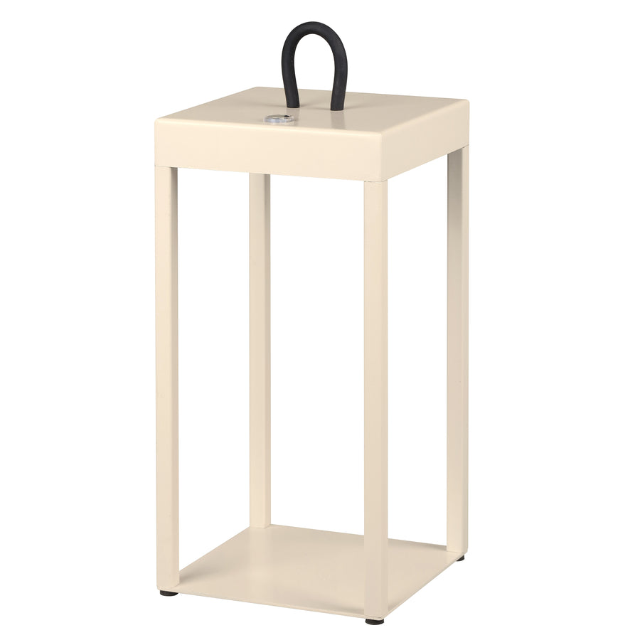 Lumomark TFS RECHARGEABLE TL 3wLED L:130 W:130 H:300 IP54 USB1M 2X2000mah 3000K BEIGE