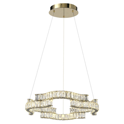 TFS 1 TIER PENDANT 36wLED DIM W/RMOTE 3600LM 2.5m cab 3300K-4200K-6500K GOLD