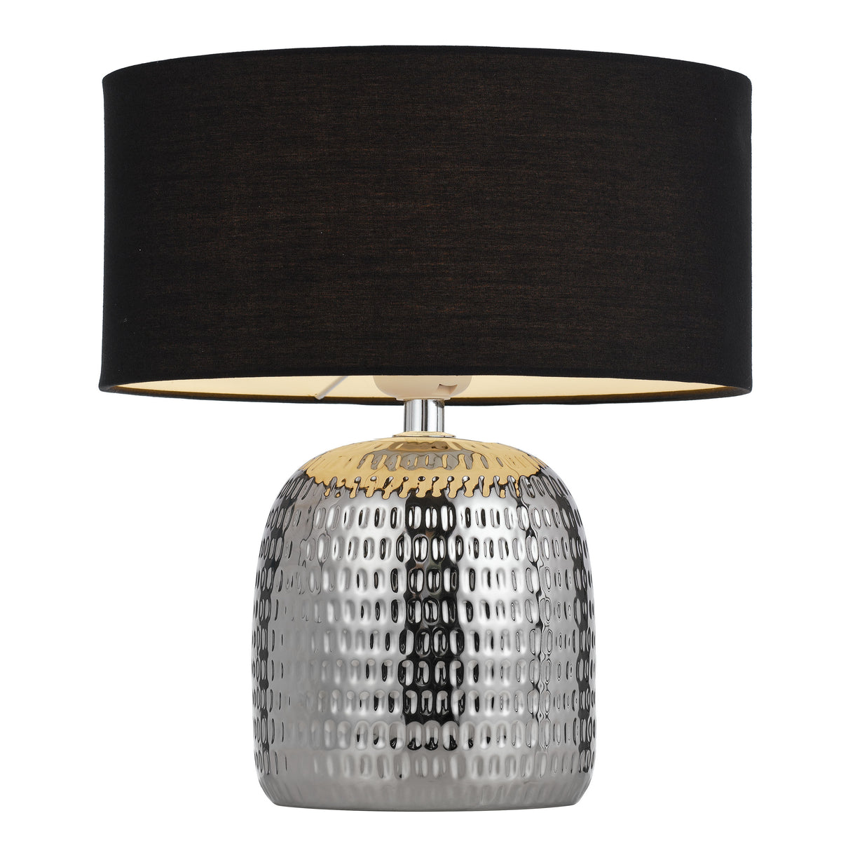 Altoton TFS CERAMIC TABLE LAMP 25wE27max H:400 D:240 SILVER/BLACK