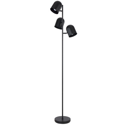 Bergamo TFS FLOOR LAMP 3x25wE14max D375 H1650 switch on head BLACK SATIN