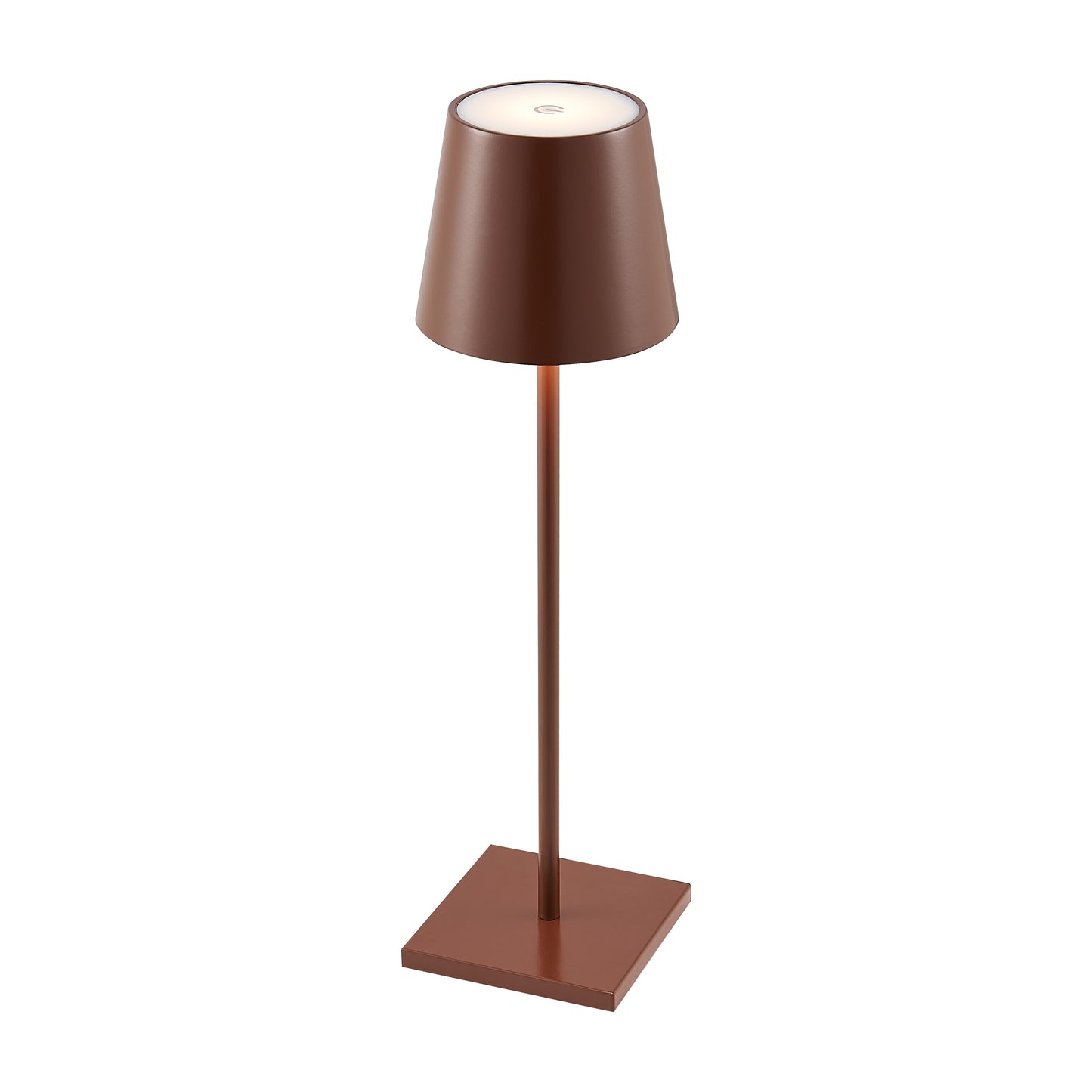 TFS RECHARGEABLE TABLE LAMP 3wLED D108 H380 IP54 1.5M 3000 K 300LM 2X2000mah BROWN SATIN
