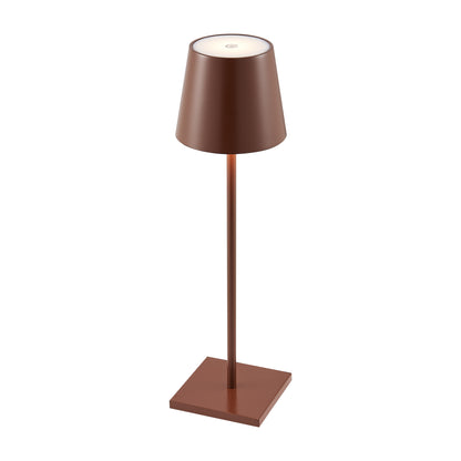 TFS RECHARGEABLE TABLE LAMP 3wLED D108 H380 IP54 1.5M 3000 K 300LM 2X2000mah BROWN SATIN