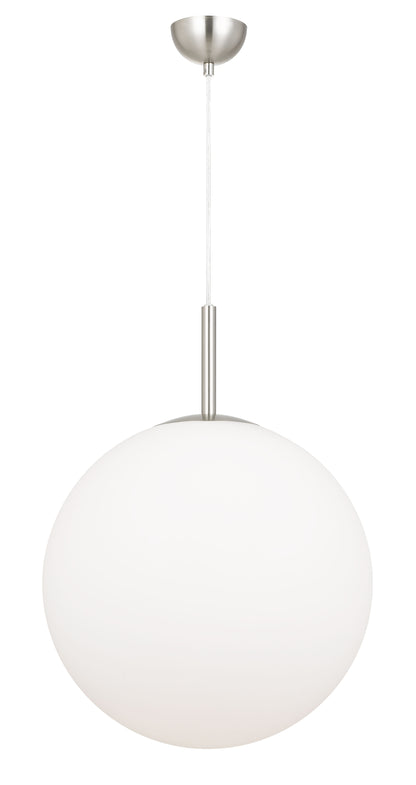 TFS 16 PENDANT 25w E27 D:400 CAB:2m NICKEL / OPAL MATT