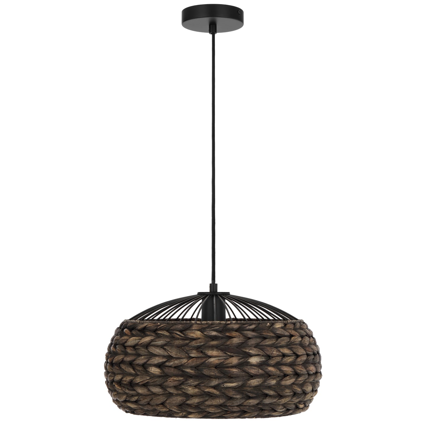 TFS 40 PENDANT 25wE27max D400 H200 tex cab2m BLACK (natural fiber)