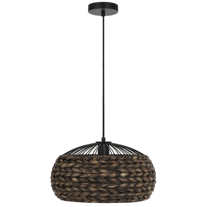 TFS 40 PENDANT 25wE27max D400 H200 tex cab2m BLACK (natural fiber)