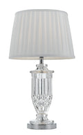 TFS TABLE LAMP 40wE27max D:290 H:510 CHROME CLEAR WHITE
