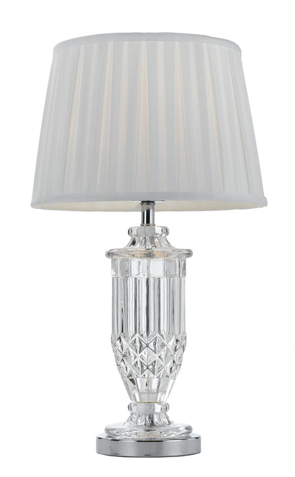 TFS TABLE LAMP 40wE27max D:290 H:510 CHROME CLEAR WHITE