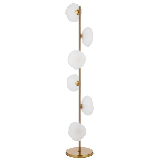 Lille TFS FLOOR LAMP 6 LTS 6x6wG9max H1600 GLASS D200 ANT GOLD / FROST GLASS