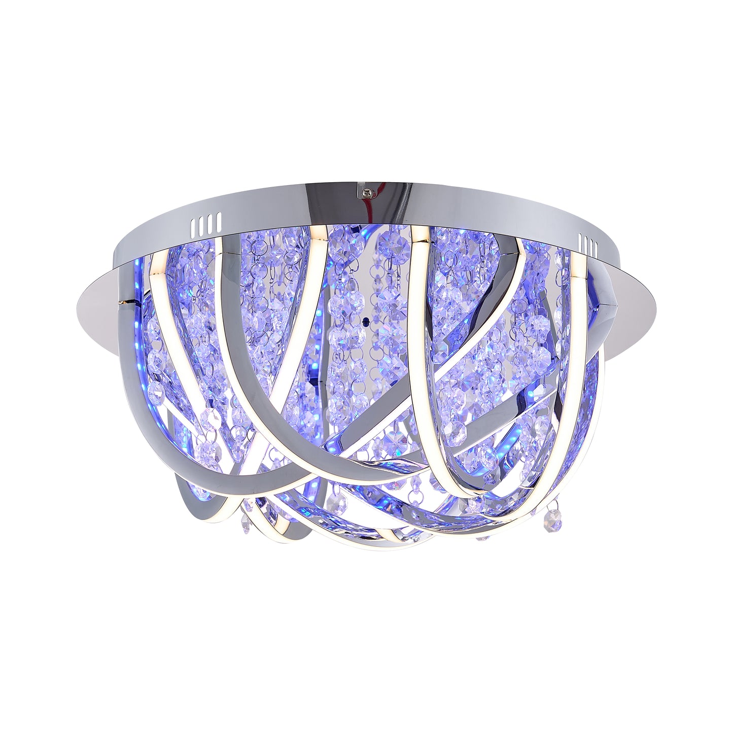 TFS CTC 36wLED 4000K D450 H200 DIM+RGB BY RMTE 2700LM CHROME/CRYSTAL