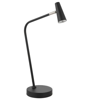 TFS TABLE LAMP 3wLED 3000K 3 STEP TOUCH SWITCH DIM 368Lm 140x310x490 BLACK