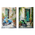 Vintage Vespa Canvas Trifold Room Divider