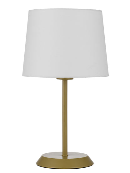 TFS TABLE LAMP 25wE27max H:400 D:225 GOLD/IVORY Inline Switch