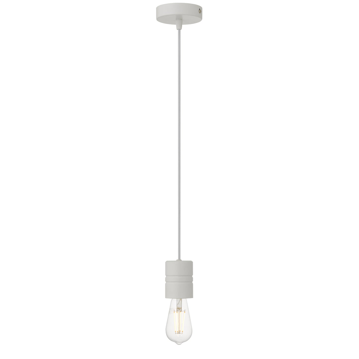 TFS CORD SET 25wE27max wSHADE RING L:2400 WHITE / WHITE