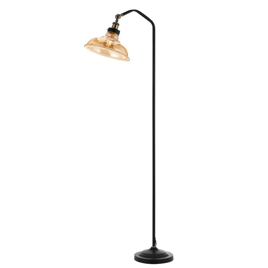 TFS FLOOR LAMP 25wE27max D 300 H1620cable2.0 BLACK AMBER