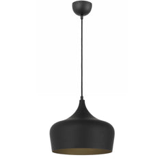 TFS 30 PENDANT 25wE27max D300 H270 + 1.5 TEX BLACK BRUSHED (BLACK)