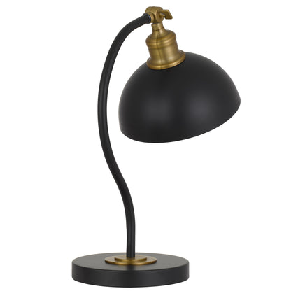 TFS TABLE LAMP 25wE27max L:285 W:200x H:415 SHADE D:200 H:190 BEIGE SATIN/ BRASS
