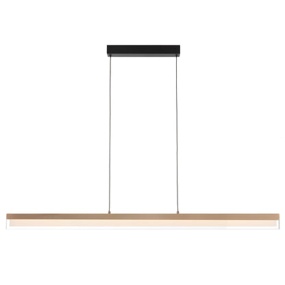 Cantowood TFS PENDANT 30wLED L1200 W20 H70 3000K DIM 2030Lm DIM COFFEE GOLD/BLACK CANOPY