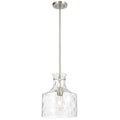 Norastone TFS 1LT PENDANT 25wE27max D:280 H:330 ROD 1.5m NICKEL MATT/CLEAR WATER STREAK