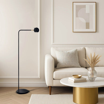 TFS FLOOR LAMP 6wGU10max L420 W220 H1220 HEAD D:100 BLACK SAND