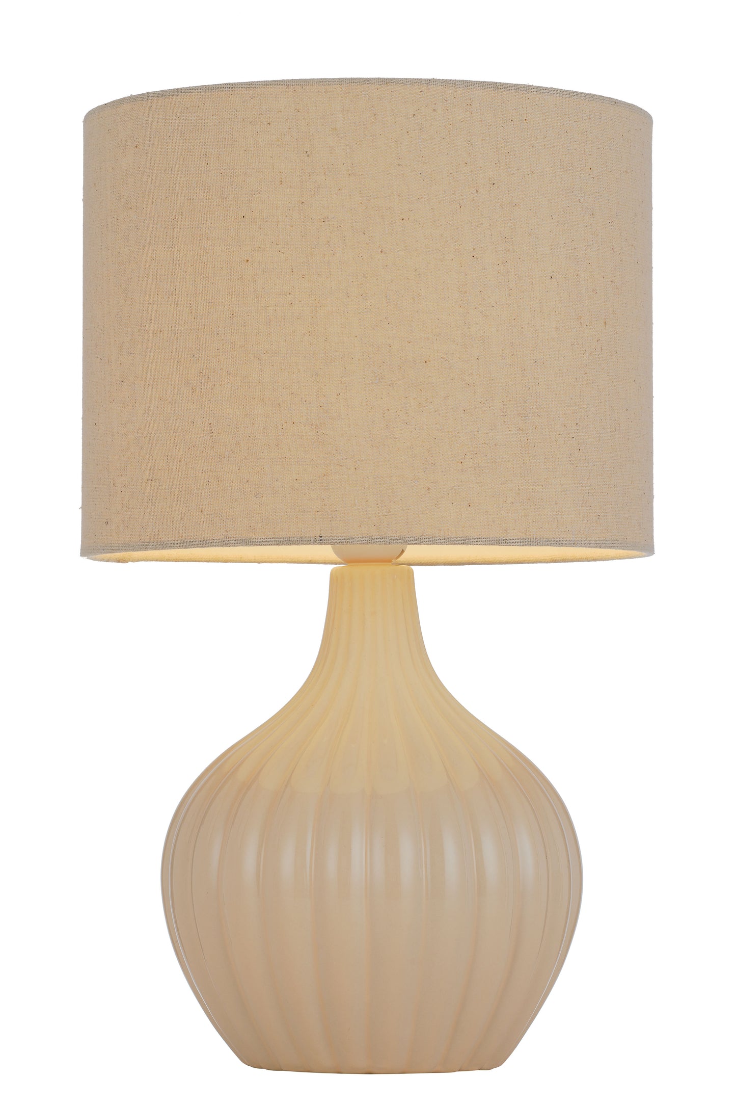 TFS CERAMIC TABLE LAMP 25wE27max H:440 D:260 CREAM