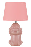 TFS CERAMIC TABLE LAMP 25wE27max H:380 D:215 PINK/PINK