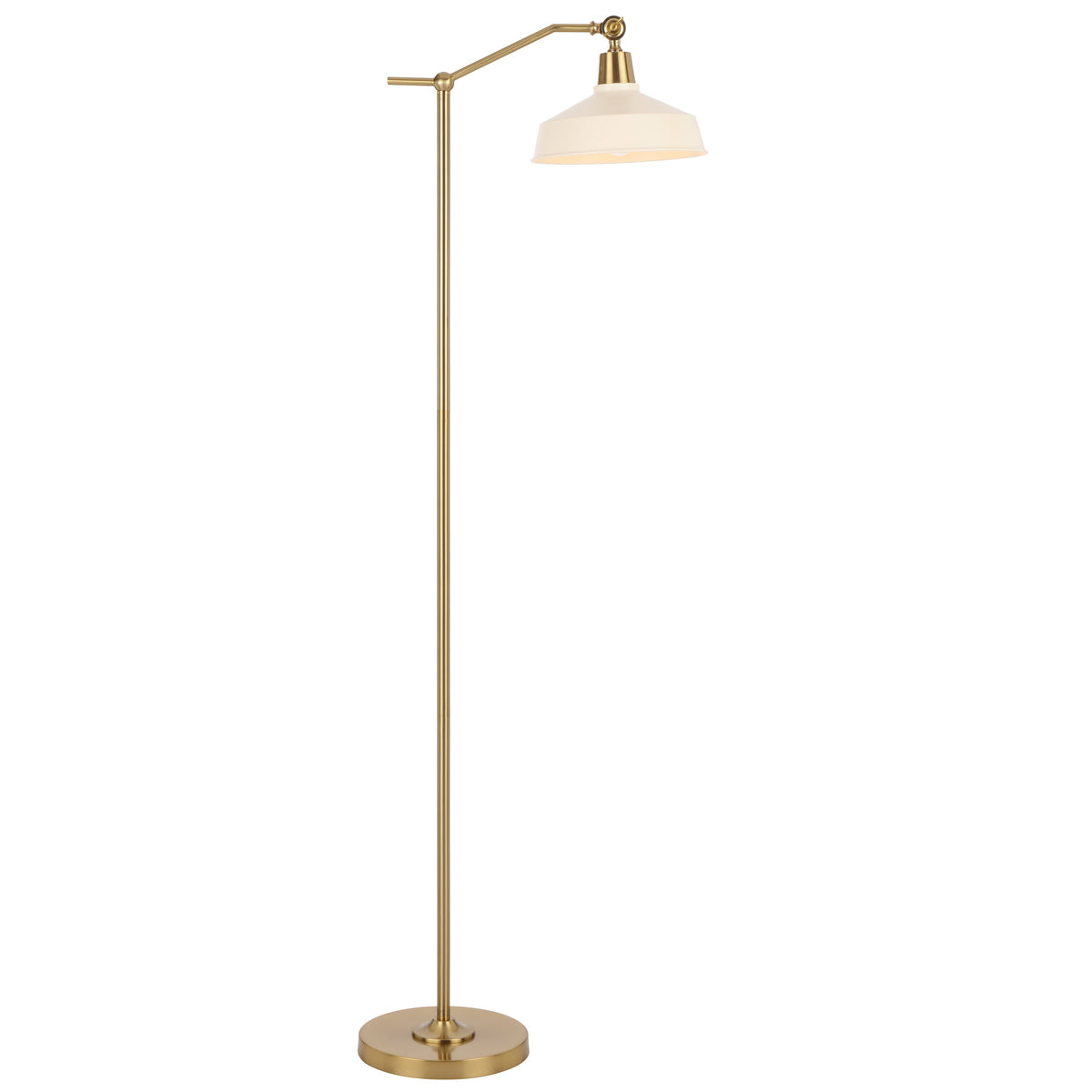 TFS FLOOR LAMP 25wE27max L440 W250 H1500 FOOT SWTCH ANT GOLD/BEIGE 9001