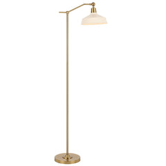 TFS FLOOR LAMP 25wE27max L440 W250 H1500 FOOT SWTCH ANT GOLD/BEIGE 9001