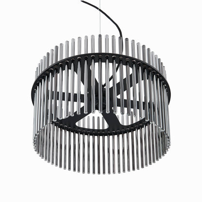 TFS PENDANT 25wE27max D400 H260 CAB 2m BLACK MATT/ SMOKE