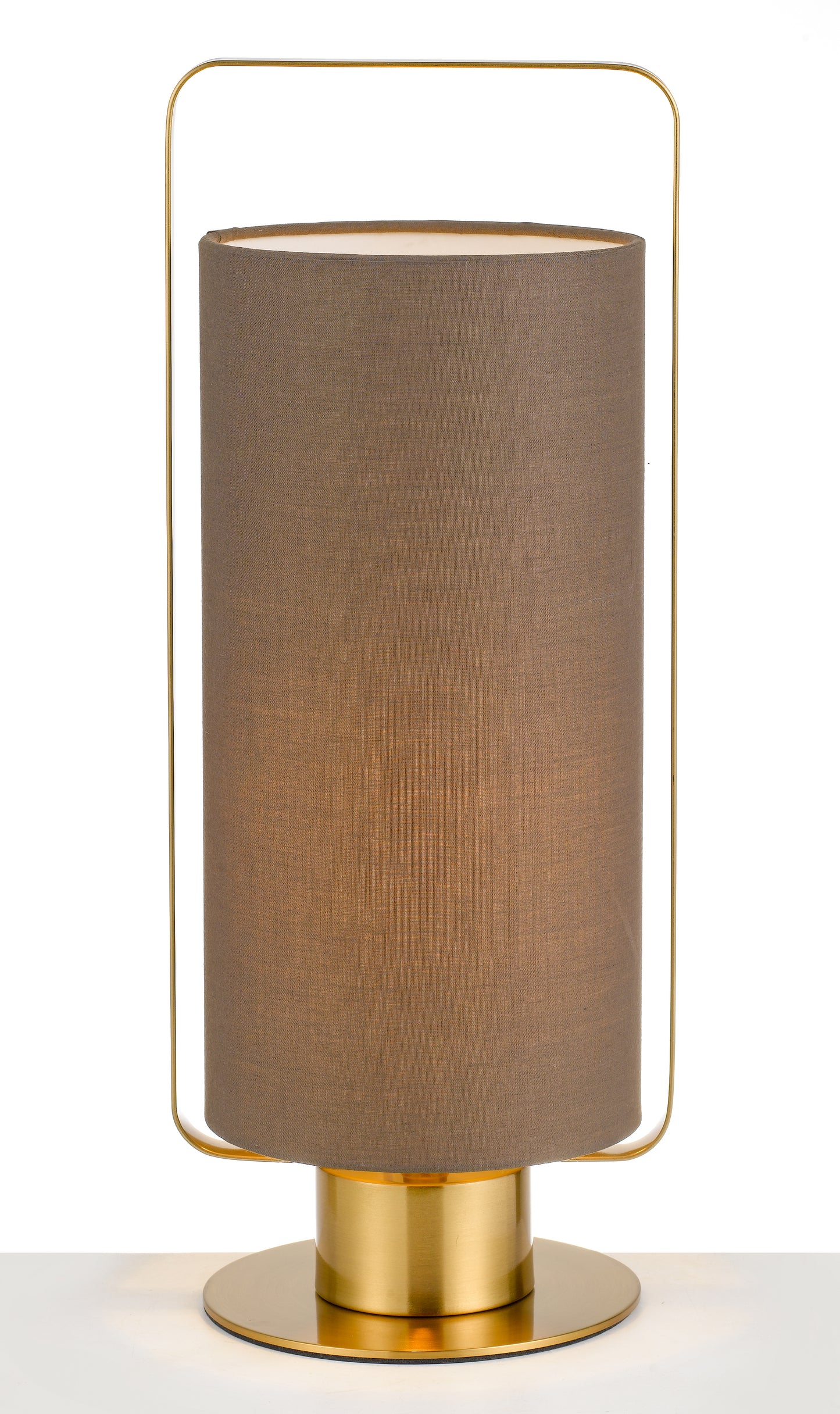 TFS TABLE LAMP 25wE27max H450 D160 MOCCA + ANT.GOLD