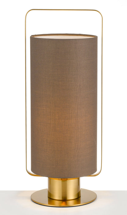 TFS TABLE LAMP 25wE27max H450 D160 MOCCA + ANT.GOLD