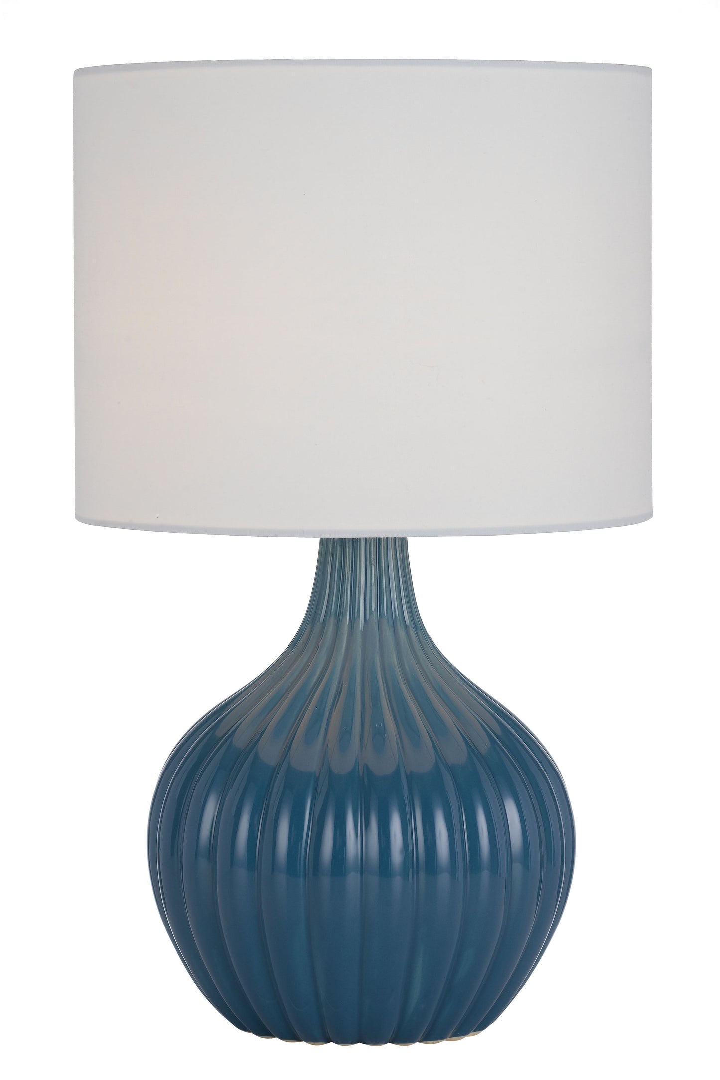 TFS CERAMIC TABLE LAMP 25wE27max H:440 D:260 BLUE / WHITE