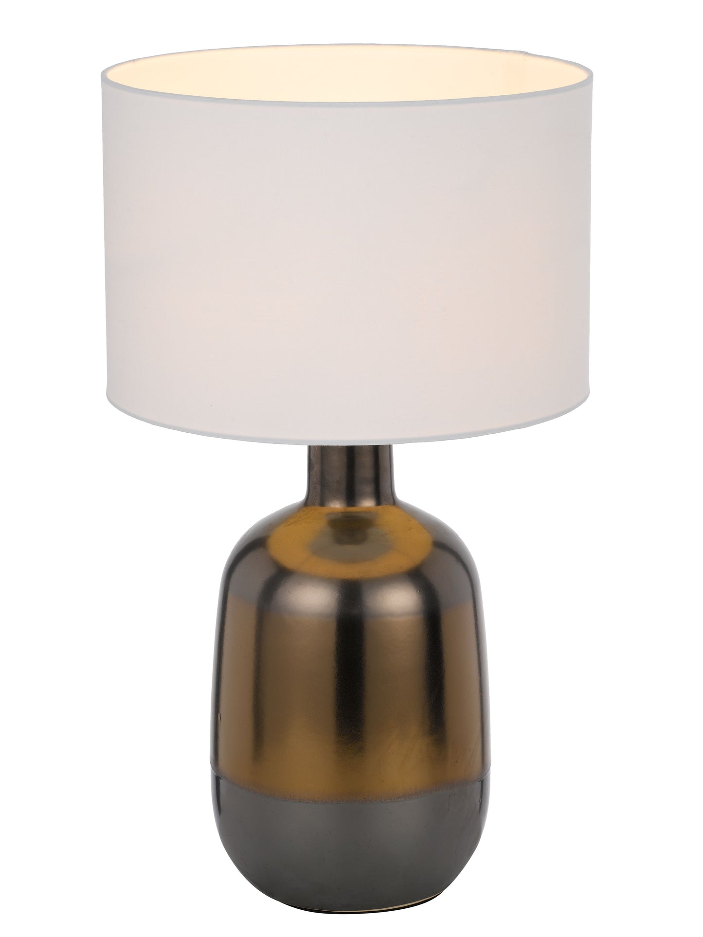 TFS CERAMIC TABLE LAMP 25wE27max D:300 H:535 line switch BRONZE / WHITE