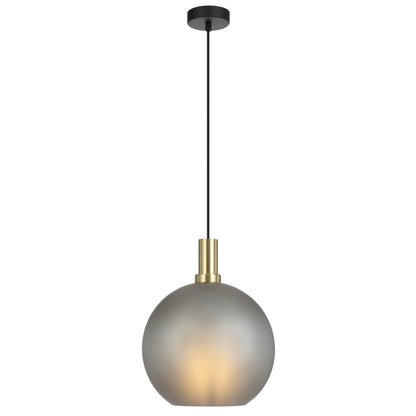 Lumoton TFS 30 PENDANT 25wE27max D:300 CAB:2m BLACK MATT/ GOLD/ GREY SMOKE