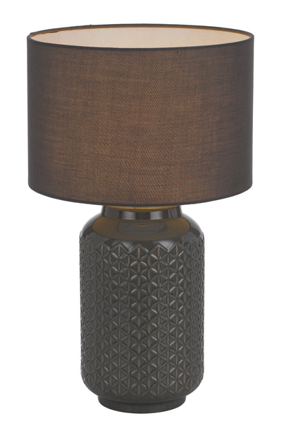 TFS CERAMIC TABLE LAMP 25wE27max H:475 D:300 GREY/GREY