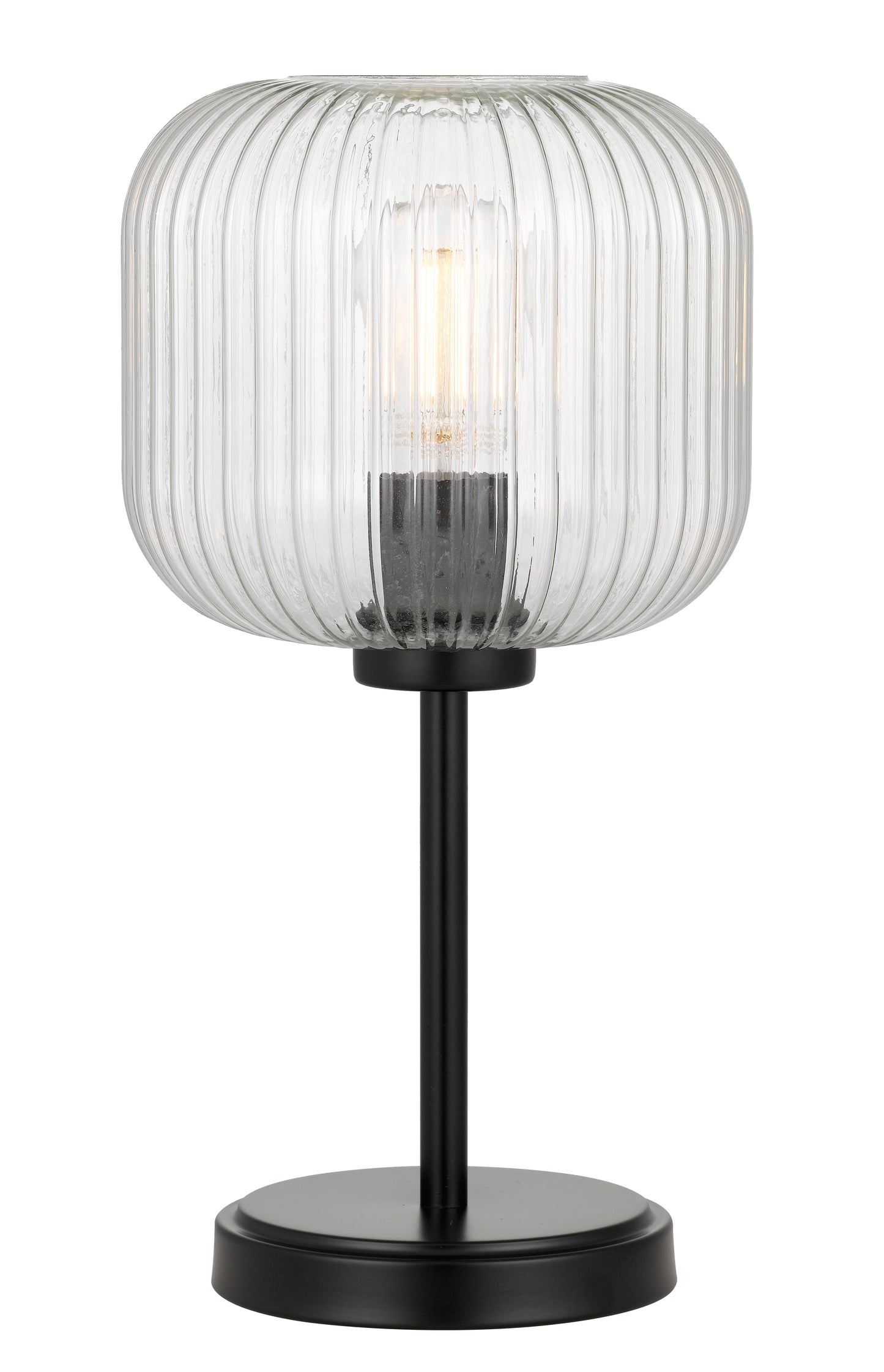 TFS TABLE LAMP 25wE27max D:205 H:390 BLACK/CLEAR