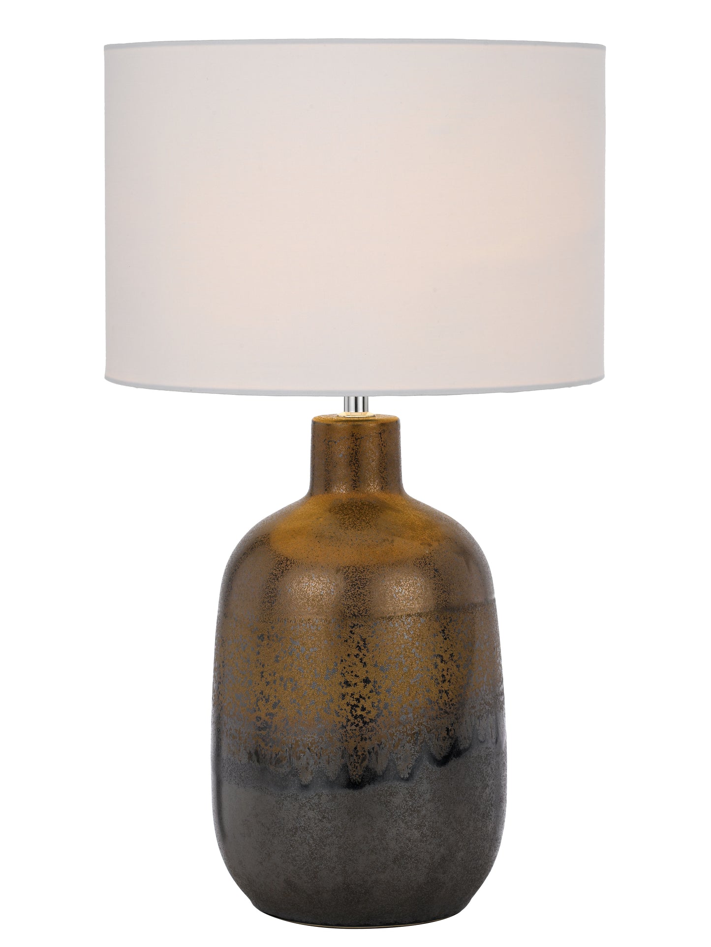 TFS CERAMIC TABLE LAMP 25wE27max D:300 H:535 line switch RUSTIC / WHITE