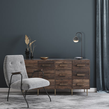 Bellawood TFS TABLE LAMP 6wG9 D:xxx H:155 BLACK MATT/BLACK MARBLE LOOK