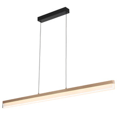 Cantowood TFS PENDANT 30wLED L1200 W20 H70 3000K DIM 2030Lm DIM COFFEE GOLD/BLACK CANOPY
