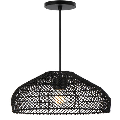 TFS 30 PENDANT 25wE27max D300 H230 cab1.5m BLACK RATTAN
